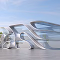 Modern Architecture Outdoor Alien Architecture 3d model