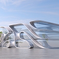 Modern Architecture Outdoor Alien Architecture 3d model