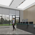 Modern Control Room With Large Digital Screen Data Visualization Control Desk And Server Racks