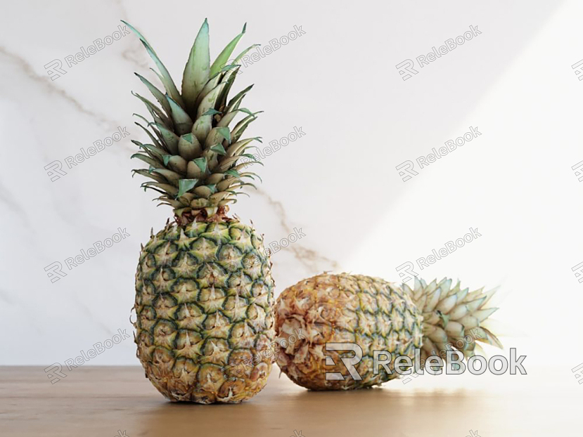 Modern pineapple pineapple fruit model