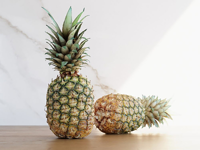 Modern pineapple fruit model