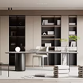 Modern study 3d model