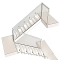 Modern Stairs Astro borgo 3d model