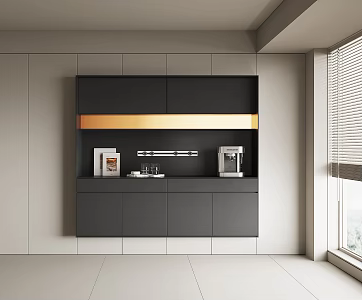 Modern Sideboard Wine Cabinet 3d model