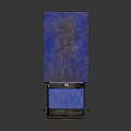 Blue Light Duty Cargo Truck With Open Bed And Dusty Exterior