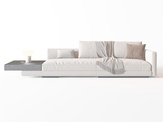 modern double sofa 3d model