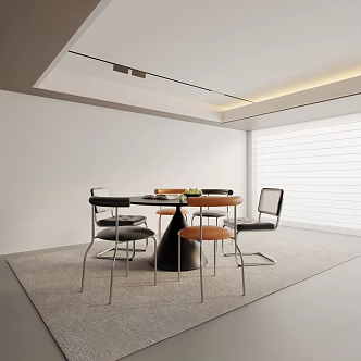 Modern table combination 3d model