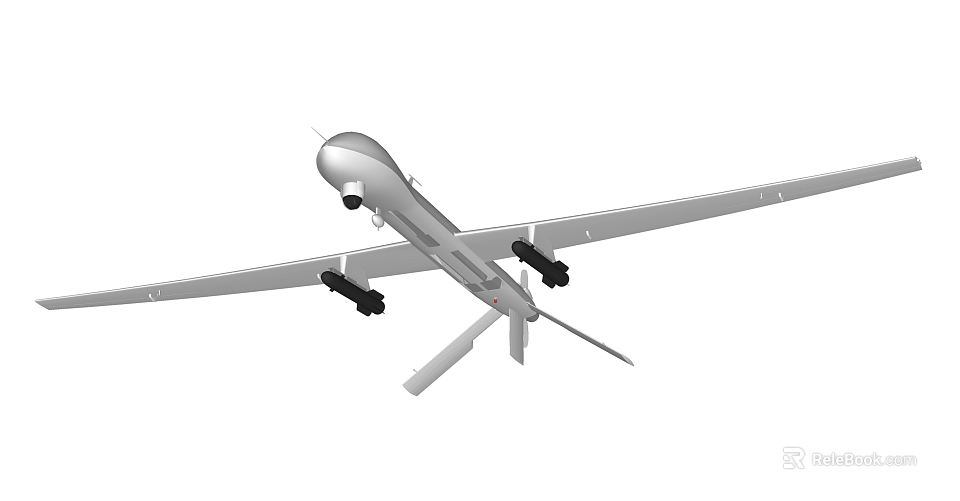 Intelligent Drone With Long Range Flight And Advanced Surveillance Capabilities 3d model 