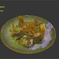 Elegant Colorful Seafood Platter With Lobster Sushi Tempura And Fresh Vegetables