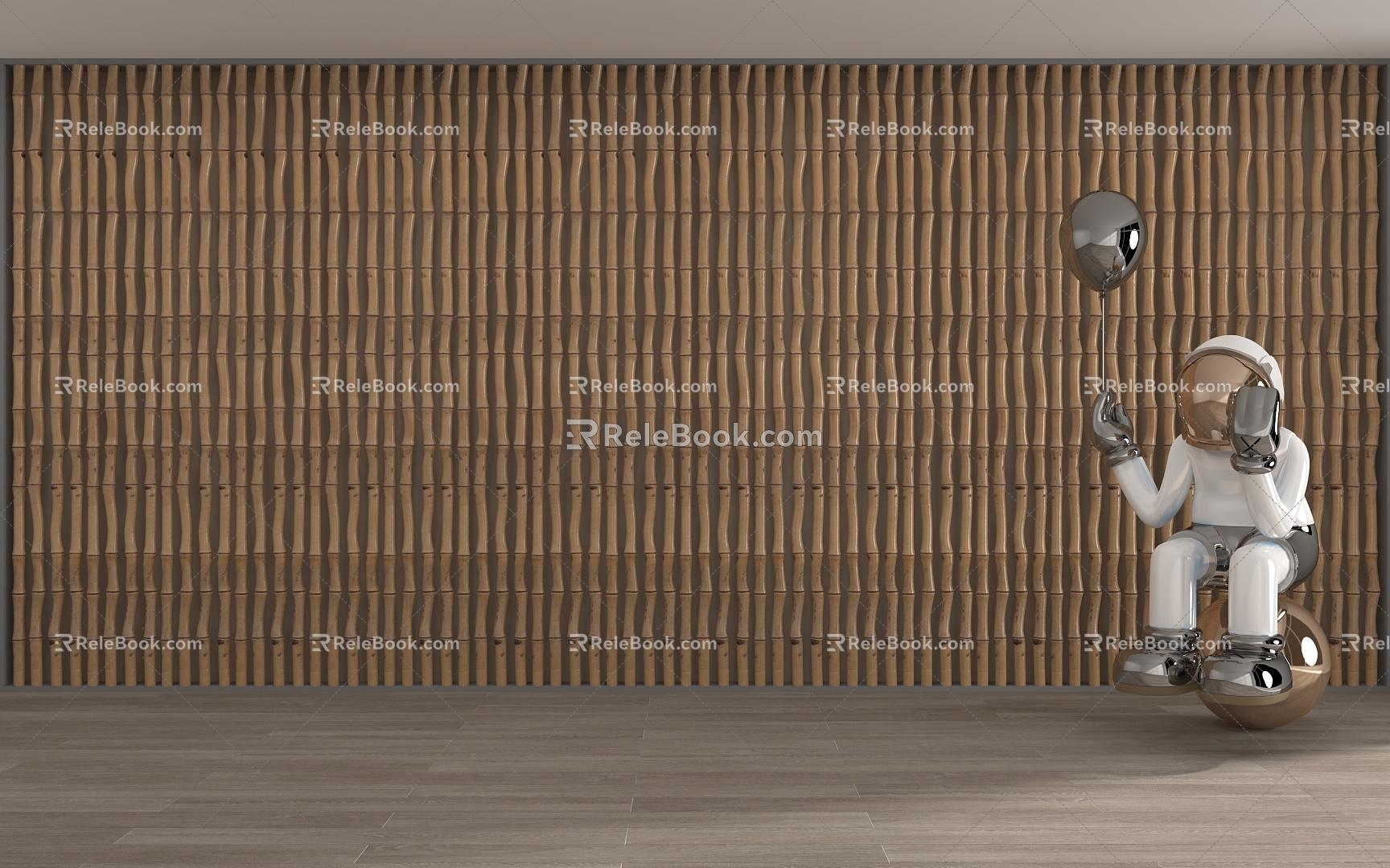 Modern background wall 3d model