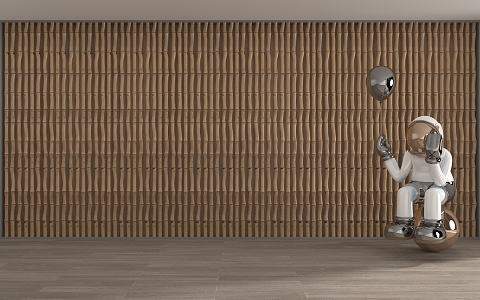 Modern background wall 3d model