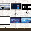 projection curtain movable curtain 3d model