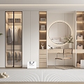 wardrobe dresser bookcase 3d model