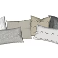 Soft Textured Decorative Throw Pillows With Striped Zigzag Patterns And Neutral Tones