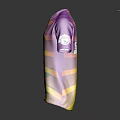 Vibrant Colorful Sports Jersey with Green Purple Yellow Stripes Chest Logo and Sleeve Design