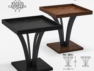 Black And Brown Stylish Modern Dining Table With Wooden Tabletop And Black Metal Legs 3d model