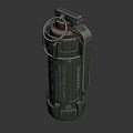 Black Military Metal Tactical Grenade With Detailed Combat Structure Design