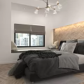 Modern Living And Dining Room Interior Featuring Grey Sofa Coffee Table Open Space And Windows