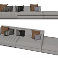 Modern Multiplayer Sofa 3d model