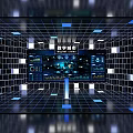 Digital City Command Center Featuring Interactive Data Screens And Modern Tech