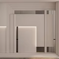 Modern Minimalist Foyer Hallway With Subtle Lighting And Stylish Decor