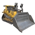 Bulldozer Machine Machinery Industrial Bulldozer Factory Function Car 3d model