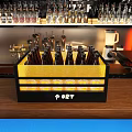 Bar Display Of Various Bottled Drinks In Different Branded Cooler Boxes 3d model