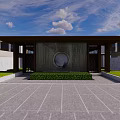 Modern Garden Landscape Design With Curved Walkways Water Features And Layered Greenery