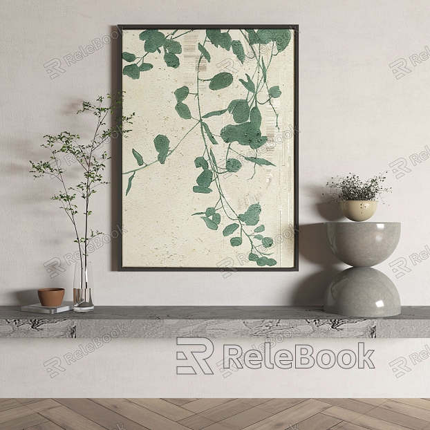 New Chinese Plant Painting Abstract Decorative Painting model