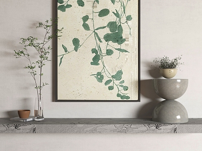 New Chinese Plant Painting Abstract Decorative Painting model