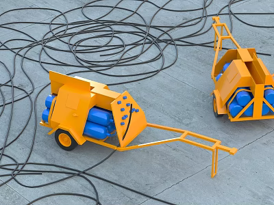 Industrial Equipment Industrial Gas Tank Welding Equipment Wire 3d model