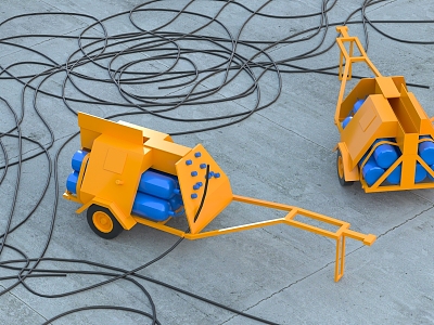 Industrial Equipment Industrial Gas Tank Welding Equipment Wire 3d model