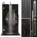 Elegant Modern Shower Sauna Design With Glass Enclosure Metal Fixtures And Steam Flow