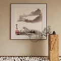 New Chinese Decorative Painting 3d model