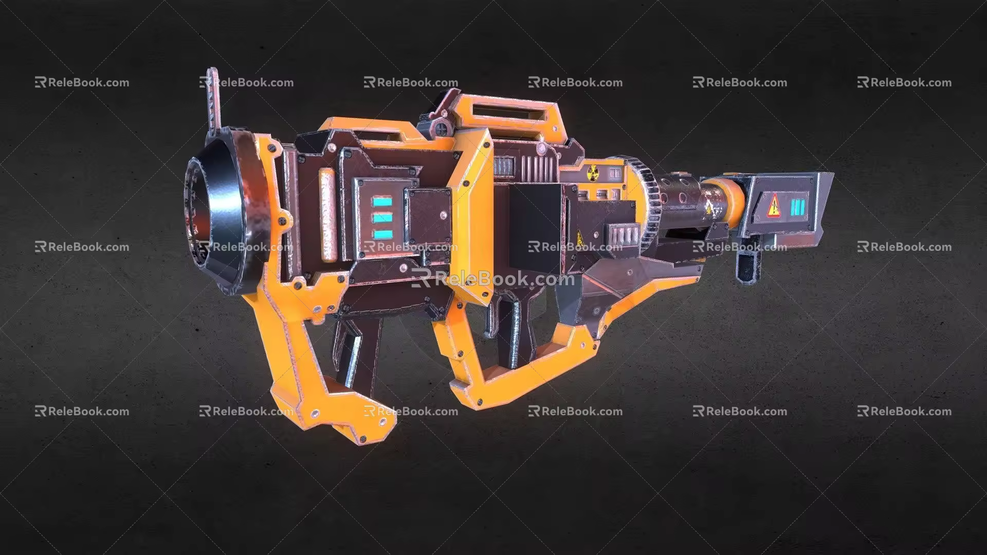 Sci-fi rocket launcher 3d model