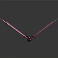 Stunning Pink Butterfly with Spread Wings and Detailed Wing Patterns on Dark Background