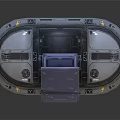 Martin MAC Aura XB Moving Head Stage Light With Black Body Purple Lamp Head And Stable Base