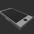 Damaged Digital Smartphone With Cracked Screen And 3D Model Display View