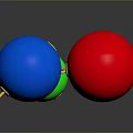 Colorful Christmas Balls In Blue Green Red With Golden Loops On Dark Background And Reflections