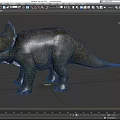 Triceratops dinosaur carnivorous dinosaur horatops herbivorous dinosaur Cretaceous Jurassic Brontosaurus low face number low model simple model game film and television level realistic 3d model