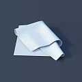 White Textured Kitchen Cloth Folded On Dark Background For Household Use