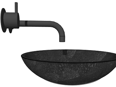 Modern wash basin wash station 3d model