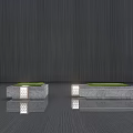 Modern tree pool landscape seat 3d model