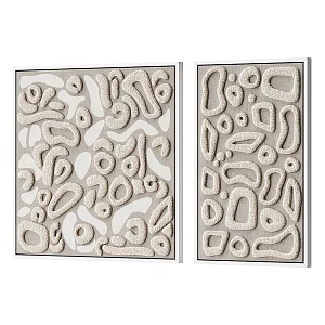 Modern Wall Decoration Hanging Painting Texture Hanging Painting 3d model