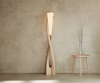 AI Creative Log Floor Lamp Simple European Floor Lamp Nordic Floor Lamp Minimalist Log Floor Lamp 3d model