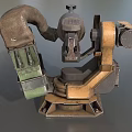 Turret cannon automatic turret turret light machine gun turret low face number low model simple model game sub-era film and television level super realistic high precision 3d model