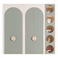 Modern Wardrobe Children's Wardrobe Decorative Cabinet 3d model