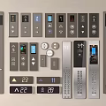 Elevator switch button 3d model