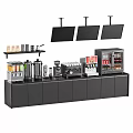 Modern Workbench Cafe Workbench 3d model