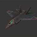 Modern Fighter Lightning 3d model